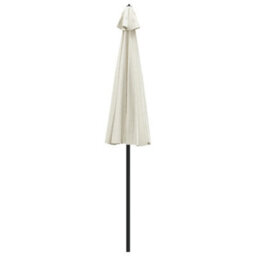 Berkfield Outdoor Parasol With Aluminium Pole 270 Cm Sand White - thumbnail 3