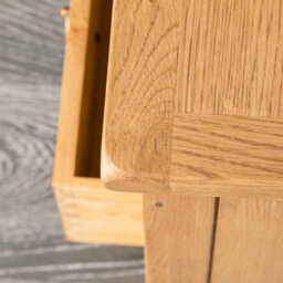 Surrey Oak 90Cm Corner Tv Unit - Fully Assembled By Roseland Furniture - thumbnail 7