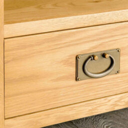 Surrey Oak 90Cm Corner Tv Unit - Fully Assembled By Roseland Furniture - thumbnail 6