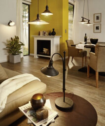 Vintage-Inspired Ceiling Pendant And Wall Light Set With Antique Metal Shade - thumbnail 4