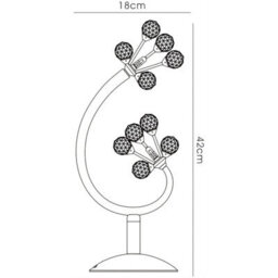 Luminosa Lighting Luminosa Octavia Table Lamp 2 Light G4 French Gold/crystal, Not Led/cfl Compatible - thumbnail 3