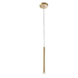 Luminosa Lighting Luminosa Candle Led Slim Ceiling Pendant Satin Gold 360Lm 2700K - Special Offer