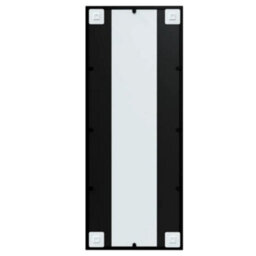Berkfield Wall Mirror Black 100X40 Cm Metal - thumbnail 4