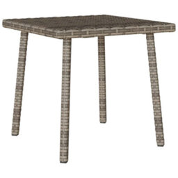 Walplus Garden Coffee Table Rectangular Grey 40X40X37 Cm Poly Rattan - thumbnail 6