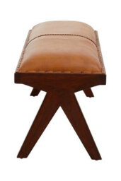 Buttercup Farm Inca Bench With Inverted Base - Wood/synthetic/textile - L41 X W120 X H46 Cm - Brown - thumbnail 5