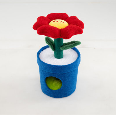 Costway Cute Cat Tree For Indoor Cats Kitten Tower With Flower Padded Perch-Red - image 1
