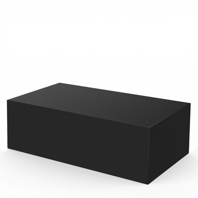 Black Garden Furniture Cover, Oxford 210D, 160 X 80 Cm, Waterproof And Uv Resistant, For Rectangular Tables Chairs - image 1