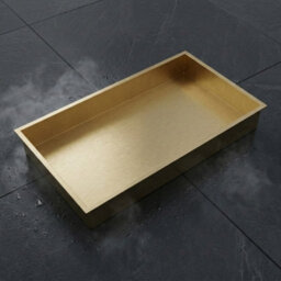 ARKO BATHROOM Arko Stainless Steel Shower Niche Wall Insert, Bathroom Shower Storage Shelf, Brass - thumbnail 4