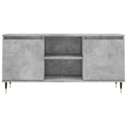 Berkfield Sturdy Tv Cabinet Concrete Grey 104X35X50 Cm Engineered Wood - thumbnail 5