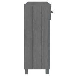 Berkfield Sturdy Console Table Dark Grey 90X35X90 Cm Solid Wood Pine - thumbnail 6