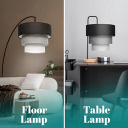 Giggi 3-Tier Fabric 30Cm Easy-Fit Ceiling Light Shade/lamp Shade For Table Lamps, Floor Lamps, Living Room, Bedroom - thumbnail 6