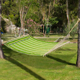 Outsunny Hammock Outdoor Garden Camping Hanging Swing Portable Travel Green - thumbnail 7