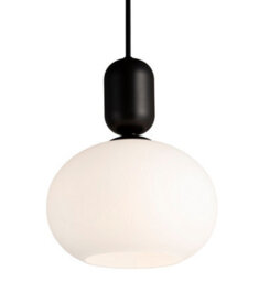 Nordlux Notti Glass Pendant Light Hand Blown Glass Black,mains - thumbnail 3