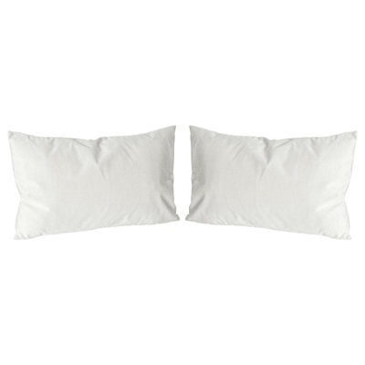 Nicola Spring Rectangle Velvet Cushions - 60Cm X 40Cm - Cream - Pack Of 2 - image 1