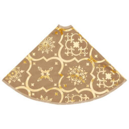 Walplus Luxury Christmas Tree Skirt With Sock Yellow 90 Cm Fabric - thumbnail 5