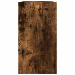 Berkfield Shoe Cabinet Smoked Oak 80X34X63 Cm Engineered Wood - thumbnail 6