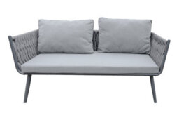 Groundlevel 4 Piece Woven Grey Furniture Set - thumbnail 3