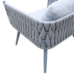 Groundlevel 4 Piece Woven Grey Furniture Set - thumbnail 6