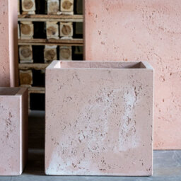 Jōbū Jobu Home - 70Cm Large Square Planter For Shrubs And Small Trees - 246L Cubrosa - Blushstone (Pink Beige) - thumbnail 4