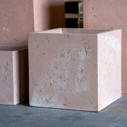 Jōbū Jobu Home - 70Cm Large Square Planter For Shrubs And Small Trees - 246L Cubrosa - Blushstone (Pink Beige) - thumbnail 3