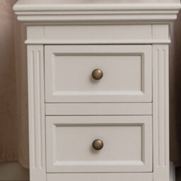 Melody Maison Pair Of Taupe-Grey Two Drawer Bedside Tables - Daventry Taupe-Grey Range - thumbnail 5