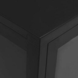 Walplus Sideboard Black 105X35X70 Cm Steel And Glass - thumbnail 8