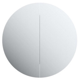 Vidaxl Bathroom Cabinet With Round Mirror&led Grey 54X54X17.5 Cm - thumbnail 6