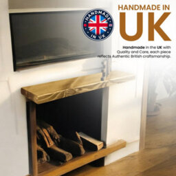 Mkgt Solid Wood Floating Shelf With Hidden Brackets Extra Thick 45mm Rustic Wall Shelf (Dark Oak, 130Cm) - thumbnail 3