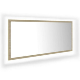Walplus Led Bathroom Mirror Sonoma Oak 100X8.5X37 Cm Acrylic - thumbnail 2