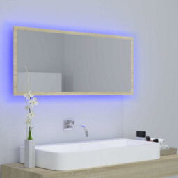 Walplus Led Bathroom Mirror Sonoma Oak 100X8.5X37 Cm Acrylic - thumbnail 3