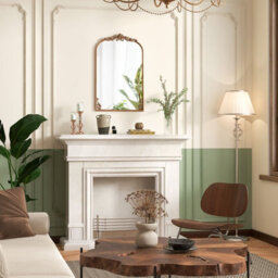 Costway Antiqued Gold Wall Mirror 76 Cm X 51 Cm Dramatic Arched Mirror-Gold - thumbnail 8