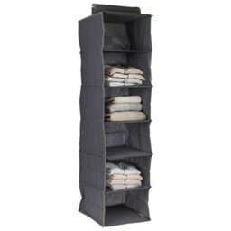 Urbn-Living Urbnliving 120Cm Height 6 Compartment Hanging Clothes Storage Organiser Shelves Collapsible Closet Rack, Set Of 2 - thumbnail 3