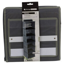 Urbn-Living Urbnliving 120Cm Height 6 Compartment Hanging Clothes Storage Organiser Shelves Collapsible Closet Rack, Set Of 2 - thumbnail 5