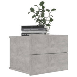 Vidaxl Bedside Cabinet Concrete Grey 40X30X30 Cm Engineered Wood - thumbnail 3