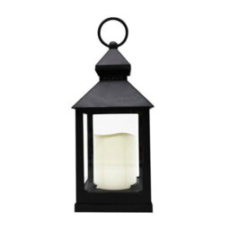 Vintage Led Candle Lantern Warm White - Black - thumbnail 1