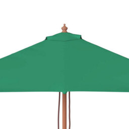 Berkfield Elegant Outdoor Parasol With Wooden Pole 150X200 Cm Green - thumbnail 6