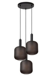 Lucide Eloise - Pendant Light - 40 Cm - 3Xe27 - Black - thumbnail 2