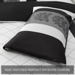 Lazzaro Super King Duvet Set Brushed Microfiber Superking Duvet Sets 3 Pcs Bedding Sets With Zipper Closure - thumbnail 6