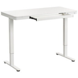 Beliani Electric Adjustable Standing Desk Penly White 120 Cm 60 Cm With Usb Port - thumbnail 4