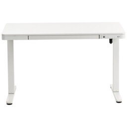 Beliani Electric Adjustable Standing Desk Penly White 120 Cm 60 Cm With Usb Port - thumbnail 5