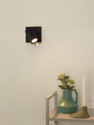 Lucide Grony Modern Ceiling Spotlight - Led Dim To Warm - Gu10 - 1X5W 2200K/3000K - Black - thumbnail 4