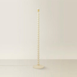 Valuelights Bobbin Cream Wooden Bobble Floor Lamp Base - thumbnail 2
