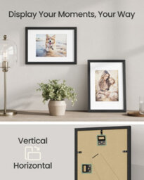 LEDREM Picture Frames, Photo Frames For 6X8 Photos, Wall Hanging Or Tabletop Display, Mdf Board, No-Trace Nails Included - thumbnail 4