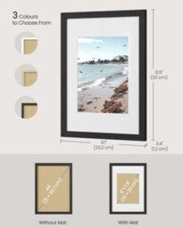 LEDREM Picture Frames, Photo Frames For 6X8 Photos, Wall Hanging Or Tabletop Display, Mdf Board, No-Trace Nails Included - thumbnail 5