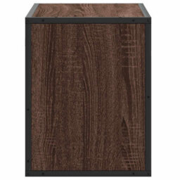 Berkfield Tv Cabinet Brown Oak 60X31X39.5 Cm Engineered Wood And Metal - thumbnail 5