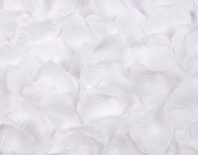 100 Best Artificial White Silk Rose Petals For Wedding Valentines - image 1