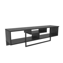 Decorotika Astona Tv Stand Tv Unit For Tvs Up To 65 Inch Black Marble Effect And Black - thumbnail 6