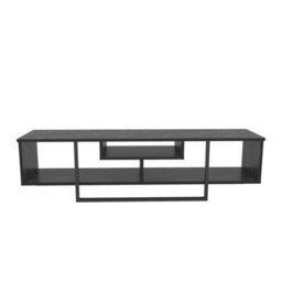 Decorotika Astona Tv Stand Tv Unit For Tvs Up To 65 Inch Black Marble Effect And Black - thumbnail 5