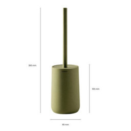 Cosmic Toilet Brush, Free-Standing,  Polyresin Soft Touch, Volcano, Saona Collection - thumbnail 6