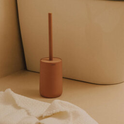 Cosmic Toilet Brush, Free-Standing,  Polyresin Soft Touch, Volcano, Saona Collection - thumbnail 7